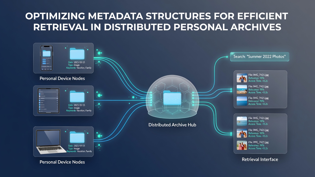 Flowchart illustrating metadata reconciliation process across disconnected archive nodes during synchronization