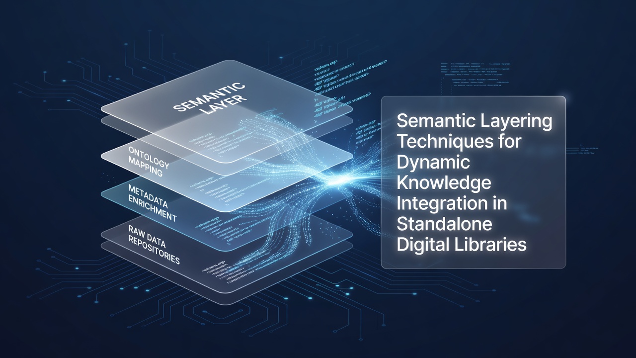 Semantic Layering Techniques for Dynamic Knowledge Integration in Standalone Digital Libraries